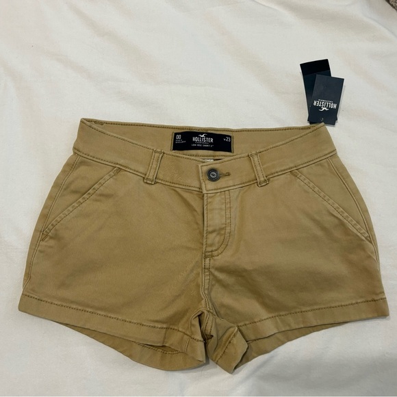 Hollister Low Rise Twill Chino Shorts - Picture 1 of 3